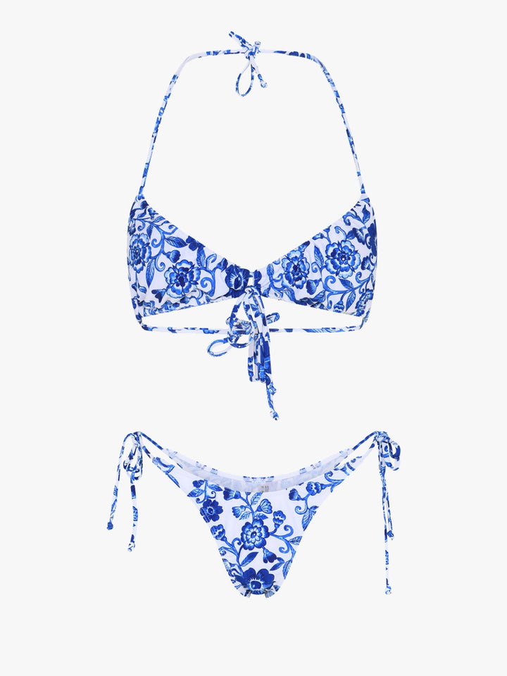 Flora Bikini Set - Blue Flower