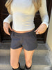 Nora Mini Shorts - Dark Grey