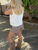 Nora Mini Shorts - Light Grey