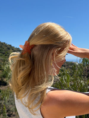 Salva Starfish Hairclip - Orange