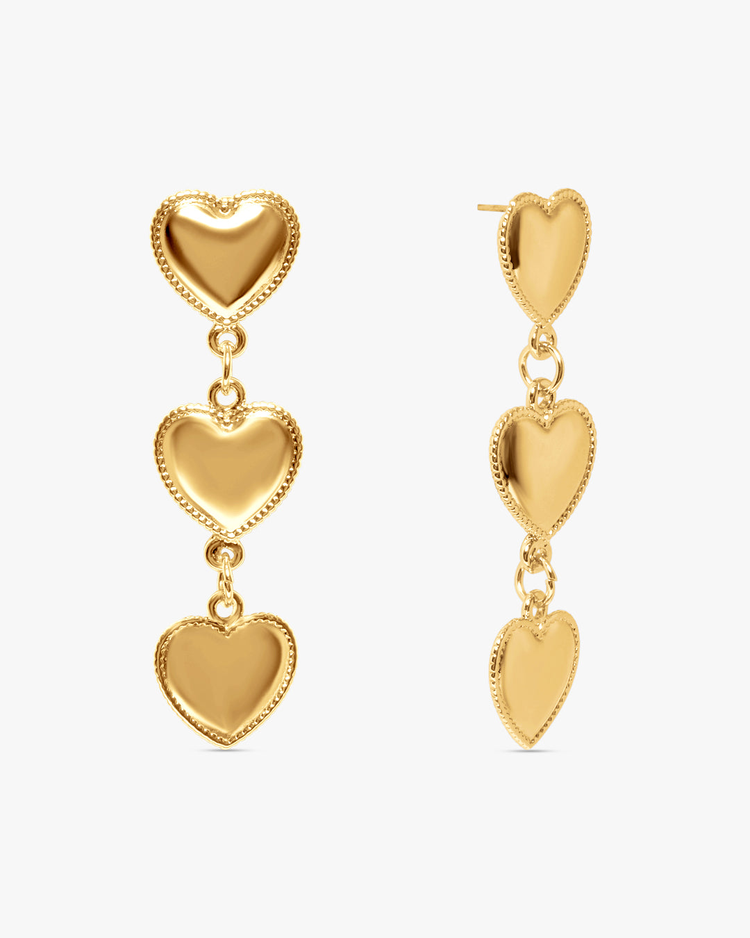 Elly Heart Earring - Gold