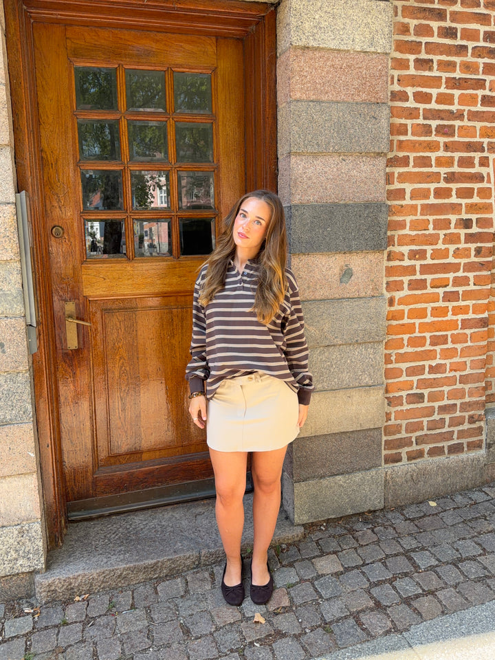 Emilia Mini Skirt - Dark Beige