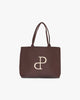Vilma Tote Bag XL - Dark Brown Mini Logo