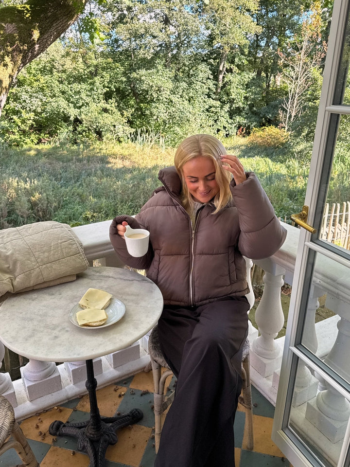 Preloved Josefine Short Puffer Jacket - Licorice