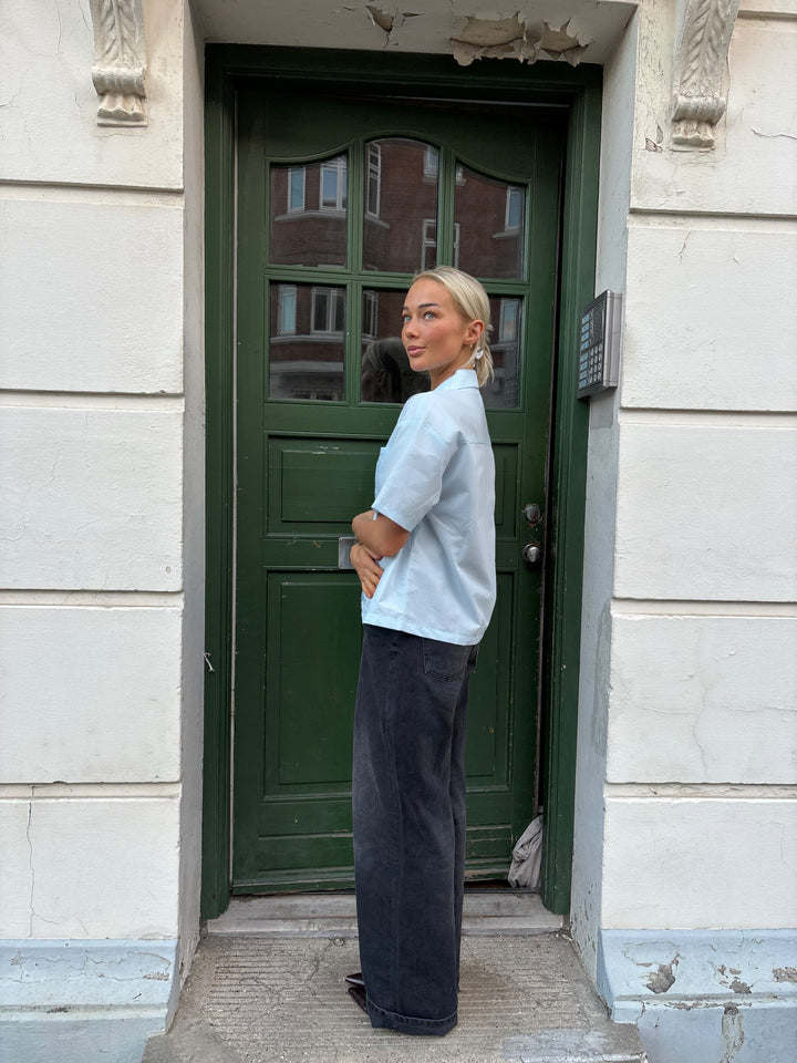 Esther Short Sleeve Shirt - Sky Blue