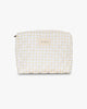 Medium Makeup Bag - Yellow Check