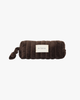 Velvet Makeup Bag Small - Dark Brown