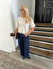 Frida Short Sleeve Cardigan - Off White