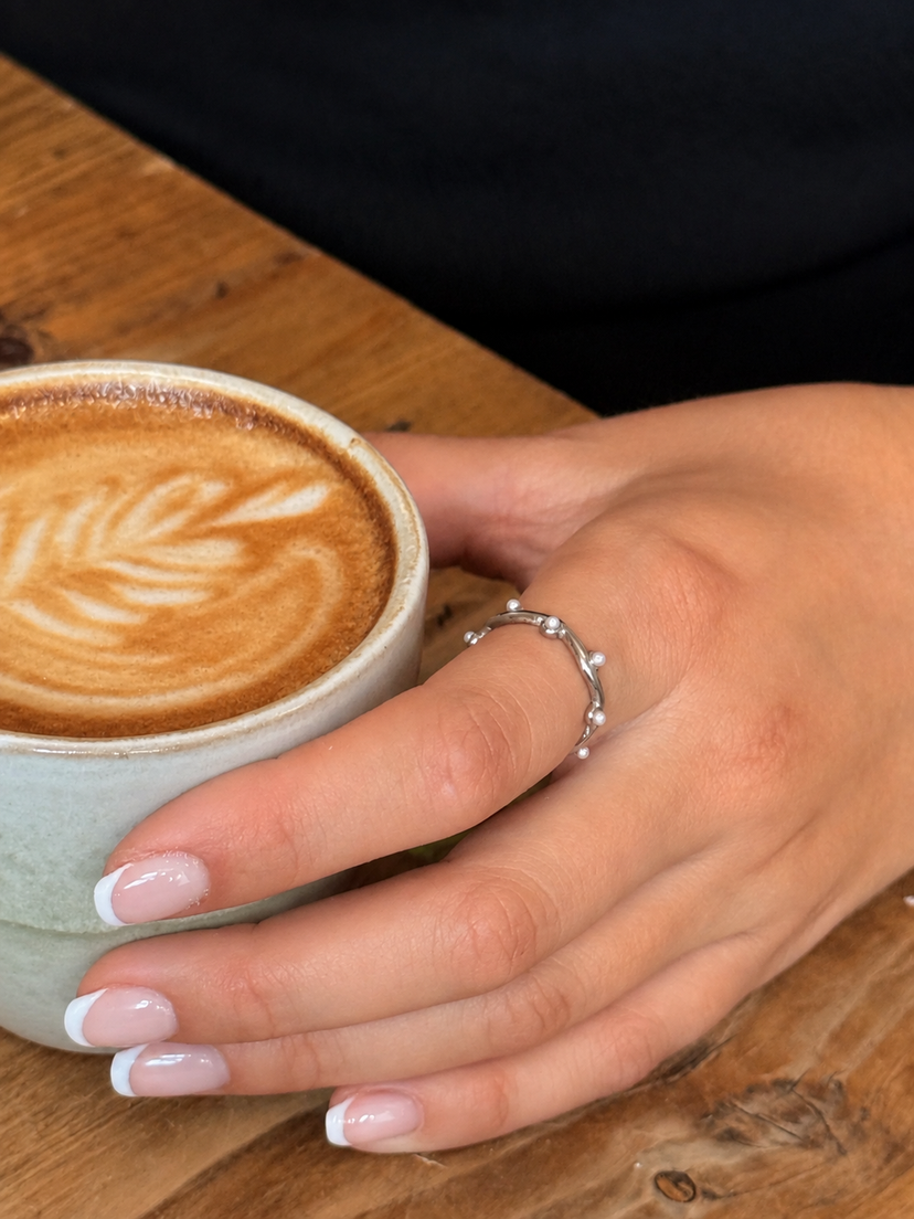 Emma Pearl Ring - Stainless Steel