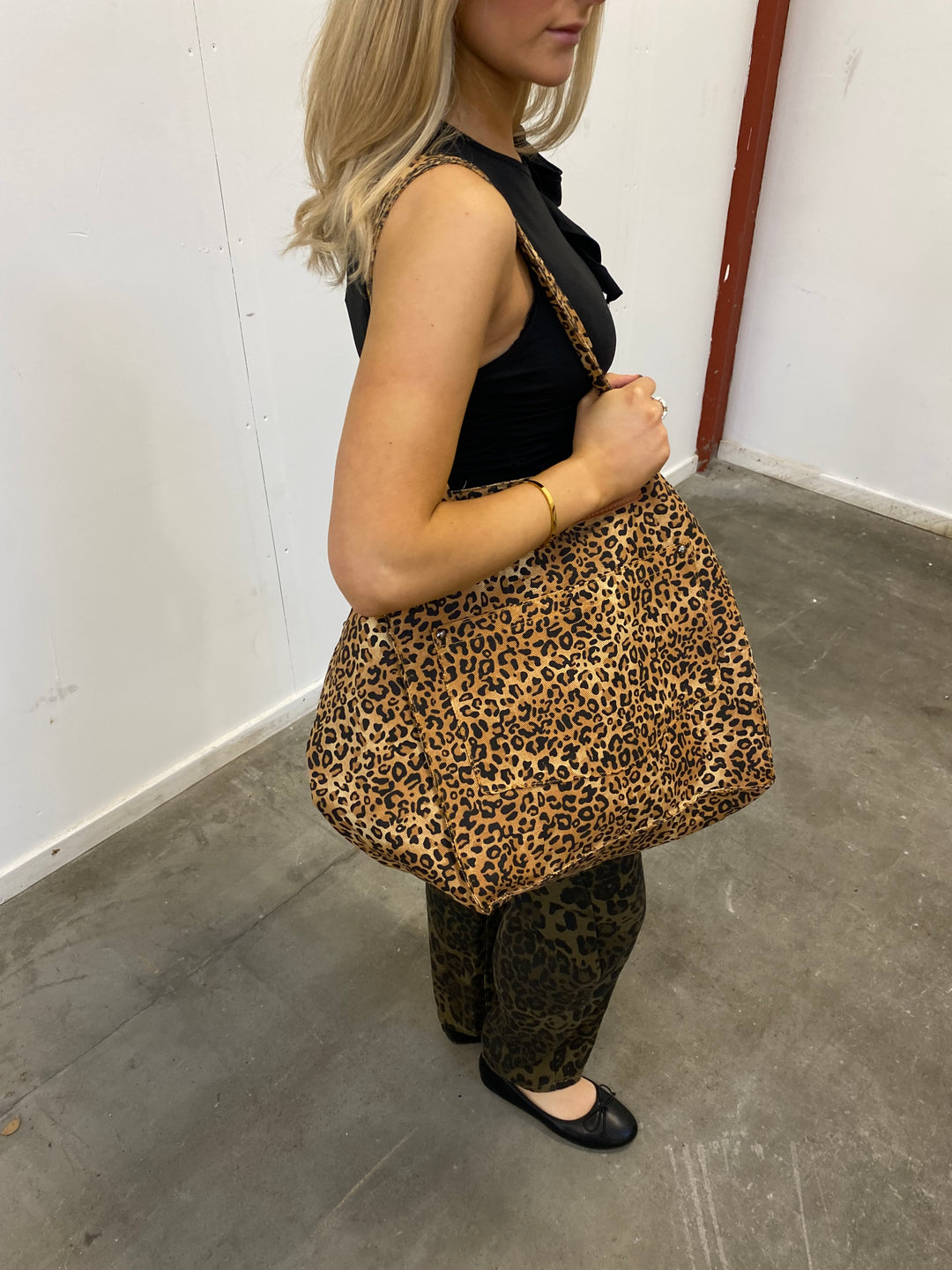 Aja Leopard Bag - Light Brown