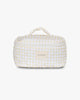 Large Makeup Bag - Yellow Check