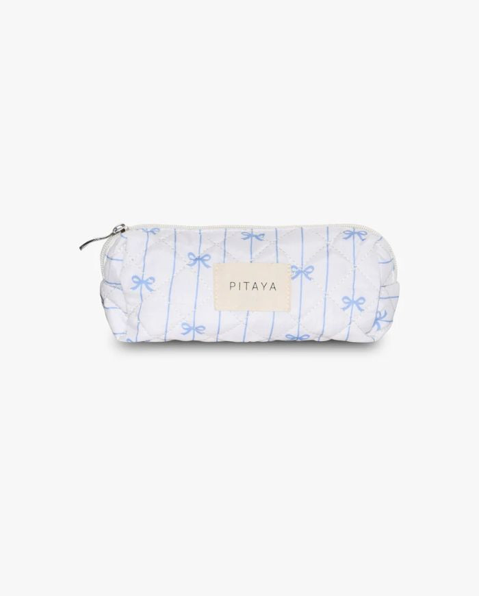 Small Makeup Bag - Blue Bow