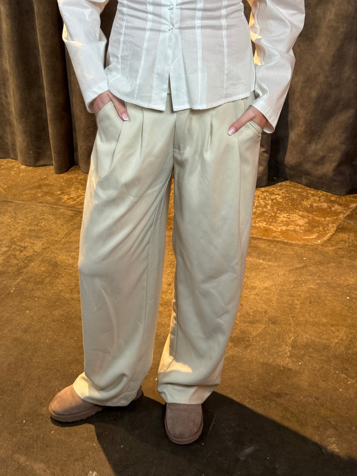 Preloved Nora Pants - Foam White