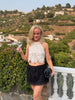 Miriam Fringe Skirt - Black