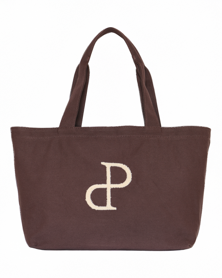 Preloved Vilma Tote Bag Medium - Dark Brown/Mini Logo
