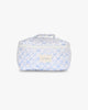 Large Makeup Bag - Blue Bow Check
