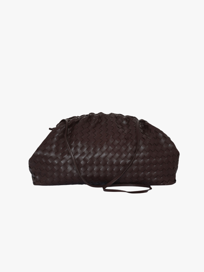 Aya Large Clutch - Espresso Brown