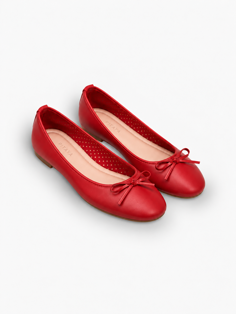 Dora Bow Ballerina - Red