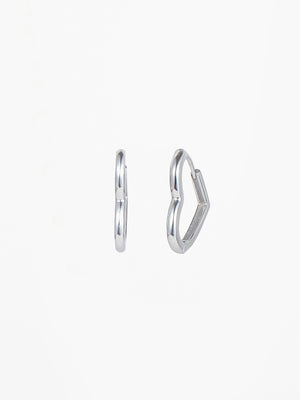 Julie Heart Earrings - Stainless Steel