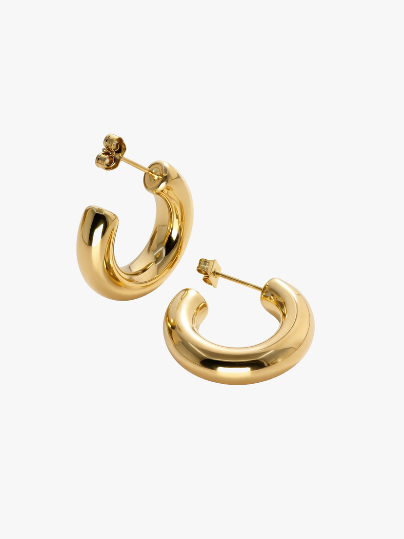 Eve Small Hoop Earrings - Gold Plated