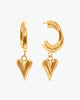 Lina Heart Earring - Gold Plated