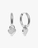 Cecilia Heart Earring - Silver