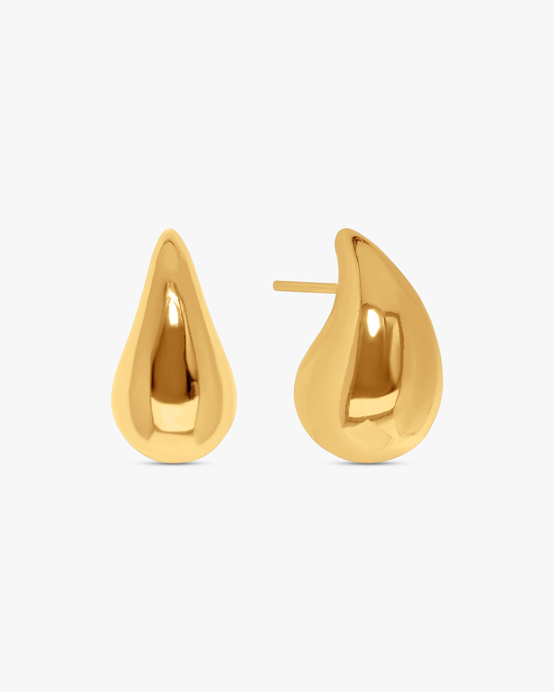 Sascha Medium Drop Earrings - Gold Plated