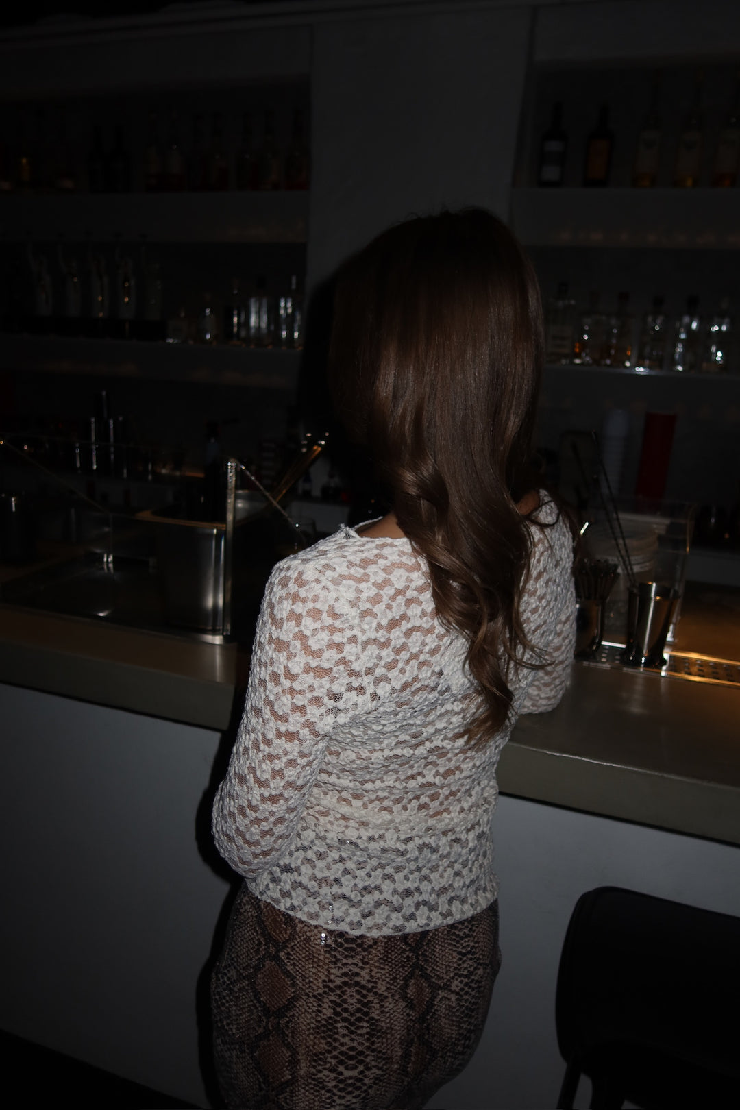 Elisa Lace Boatneck Top - Off White