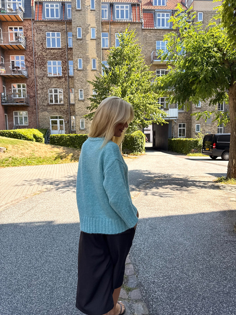Isabella 3/4 Sleeve Knit - Turquoise