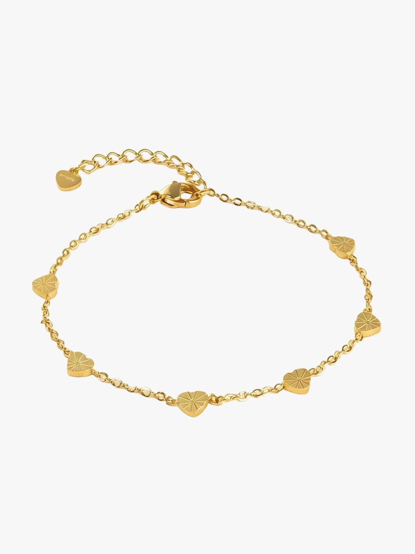 Emmeline Mini Heart Bracelet - Gold Plated