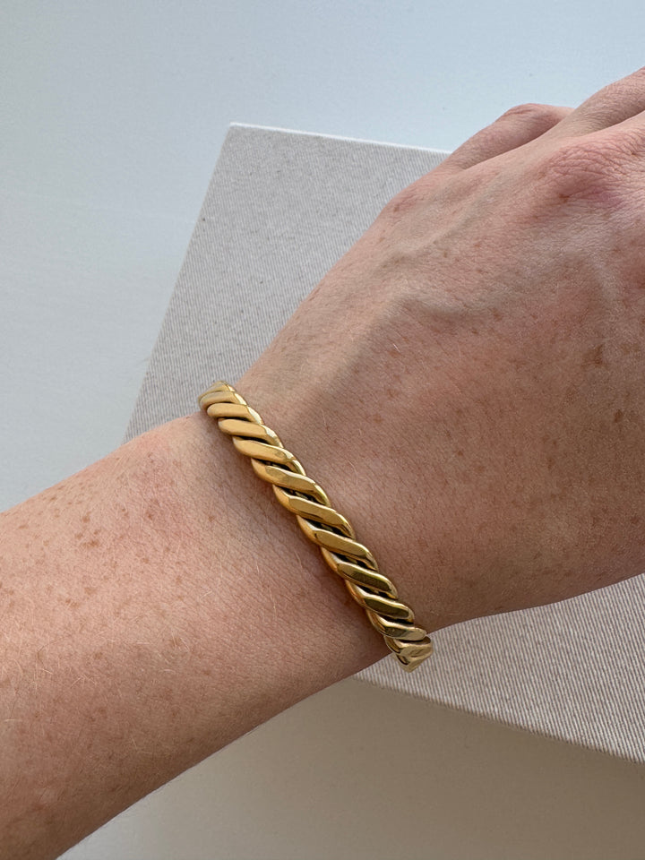 Emma Twisted Bracelet - Gold Plated