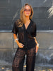 Rosa Crochet Shirt - Black