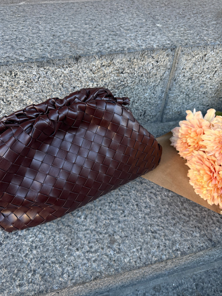 Aya Large Clutch - Espresso Brown