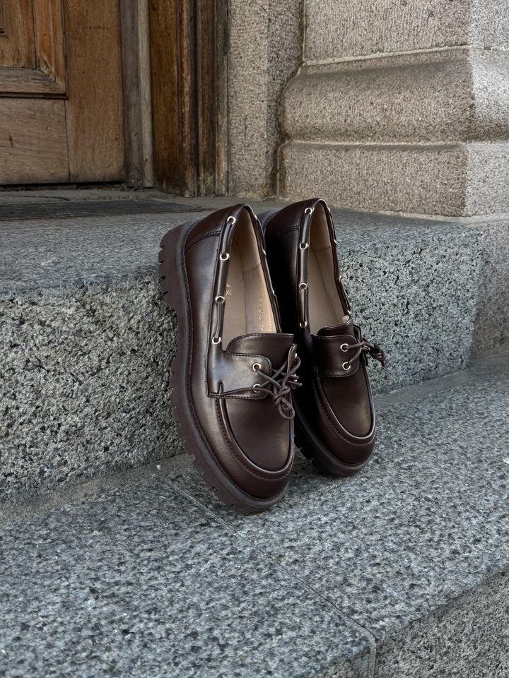 Jolene Sailing Loafer - Dark Brown