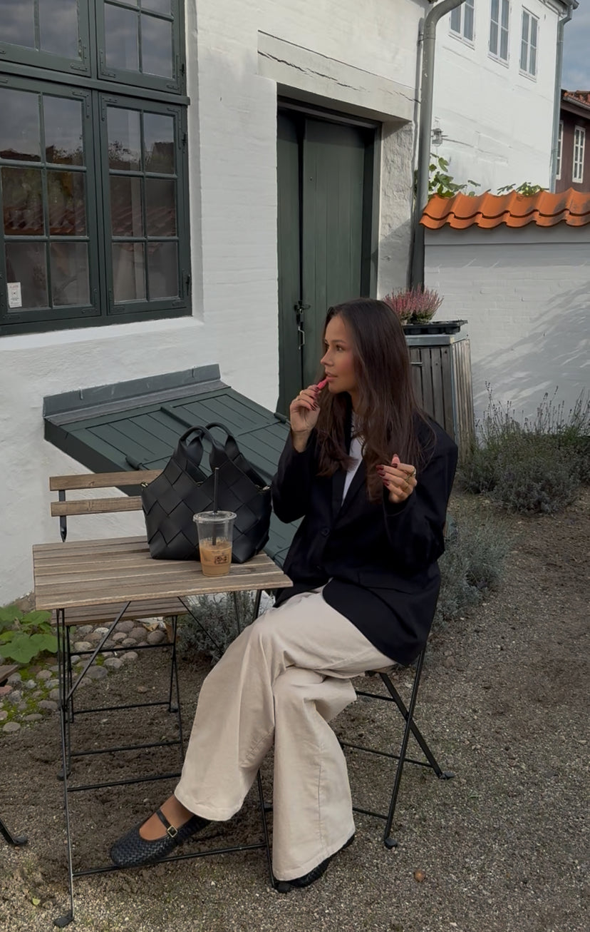 Line Linen Blazer - Black