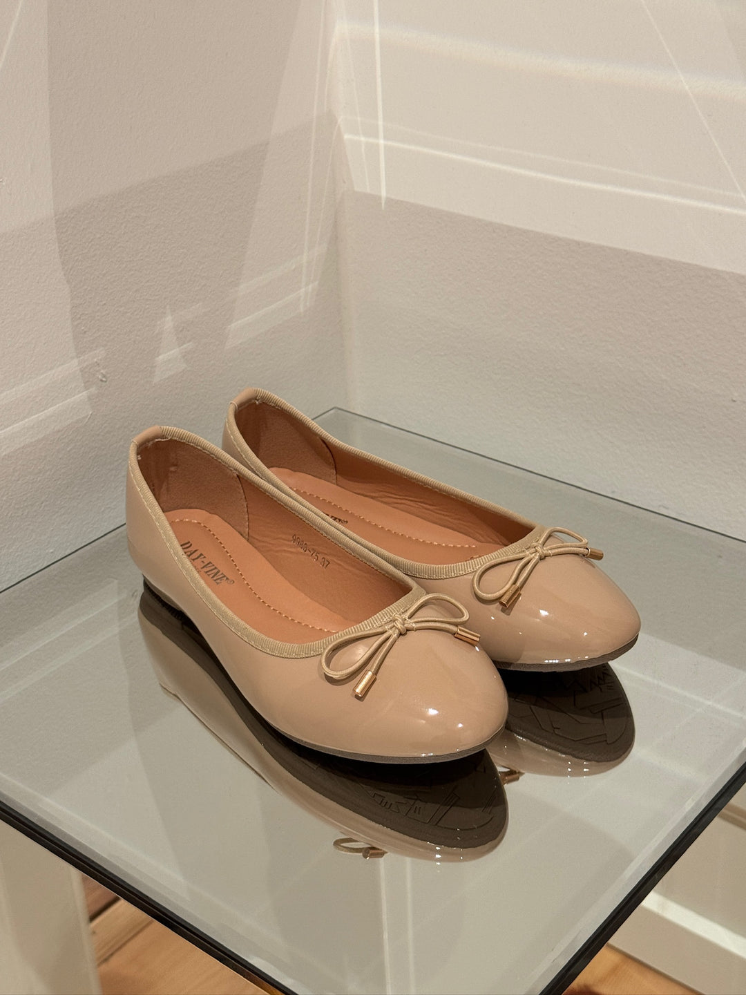 Sille Shiny Ballerina - Beige