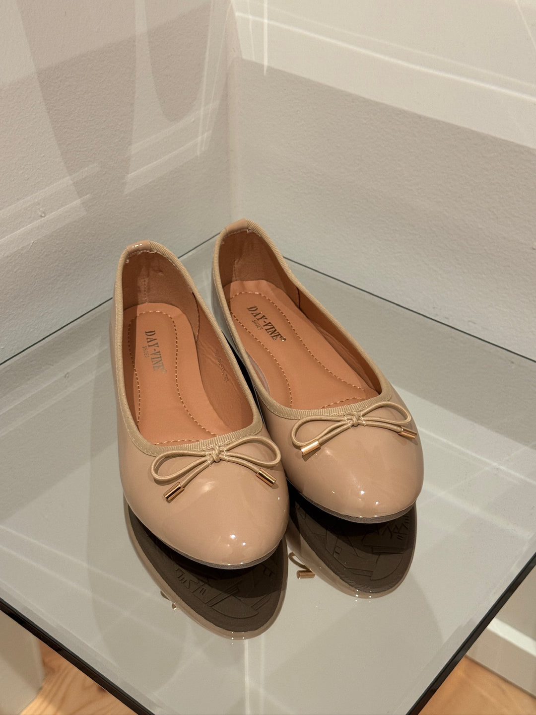 Sille Shiny Ballerina - Beige