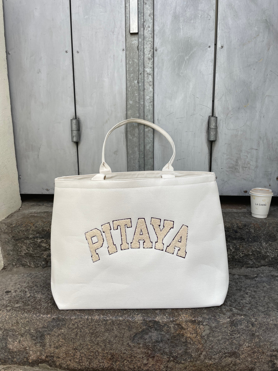 Vilma Tote Bag XL - Off White Teddy