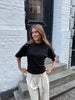 Klara Waisted Top - Black