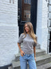 Klara Waisted Top - Taupe