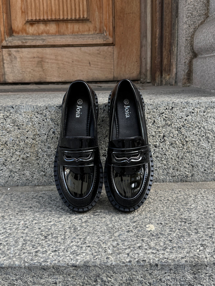 Poppy Classic Loafers - Black