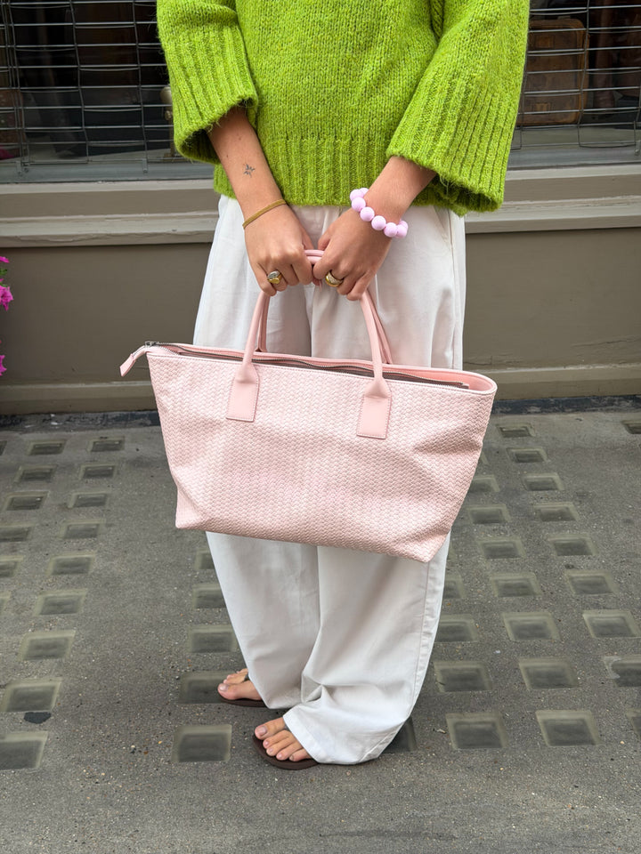 Noa Braided Bag - Baby Pink