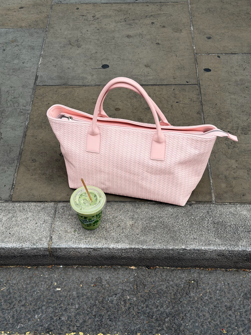 Noa Braided Bag - Baby Pink