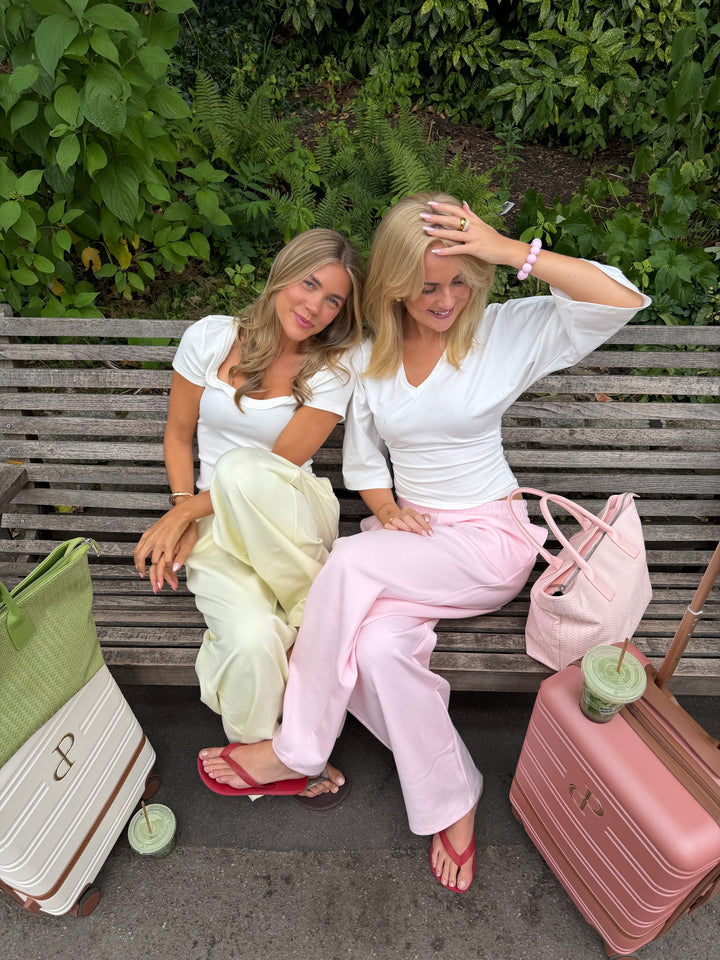Klara 3/4 V-neck Top - Off White