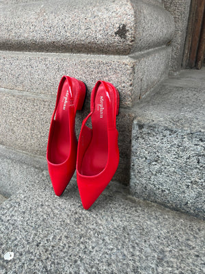Patricia Slingback Ballerina - Cherry Red