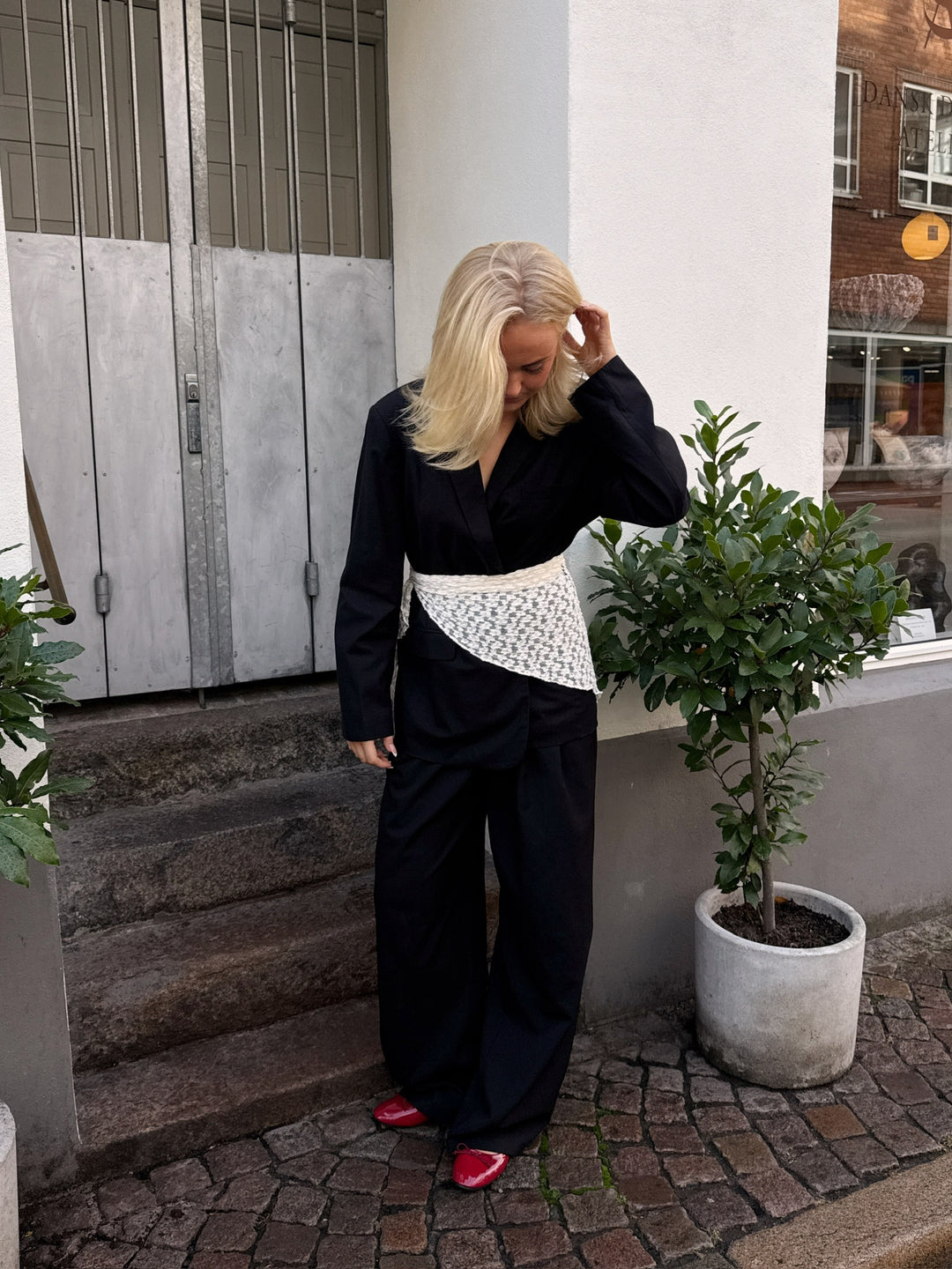 Elisa Lace Scarf - Off White