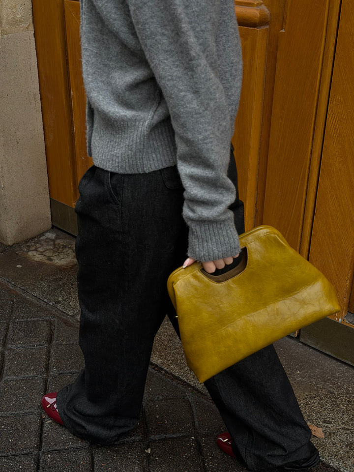 Asta Handbag - Dark Mustard