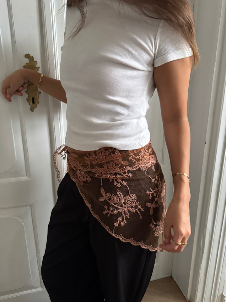 Aida Lace Scarf - Burned Orange