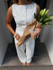 Line Nora Linen Vest - White