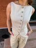 Nora Vest - Beige Melange